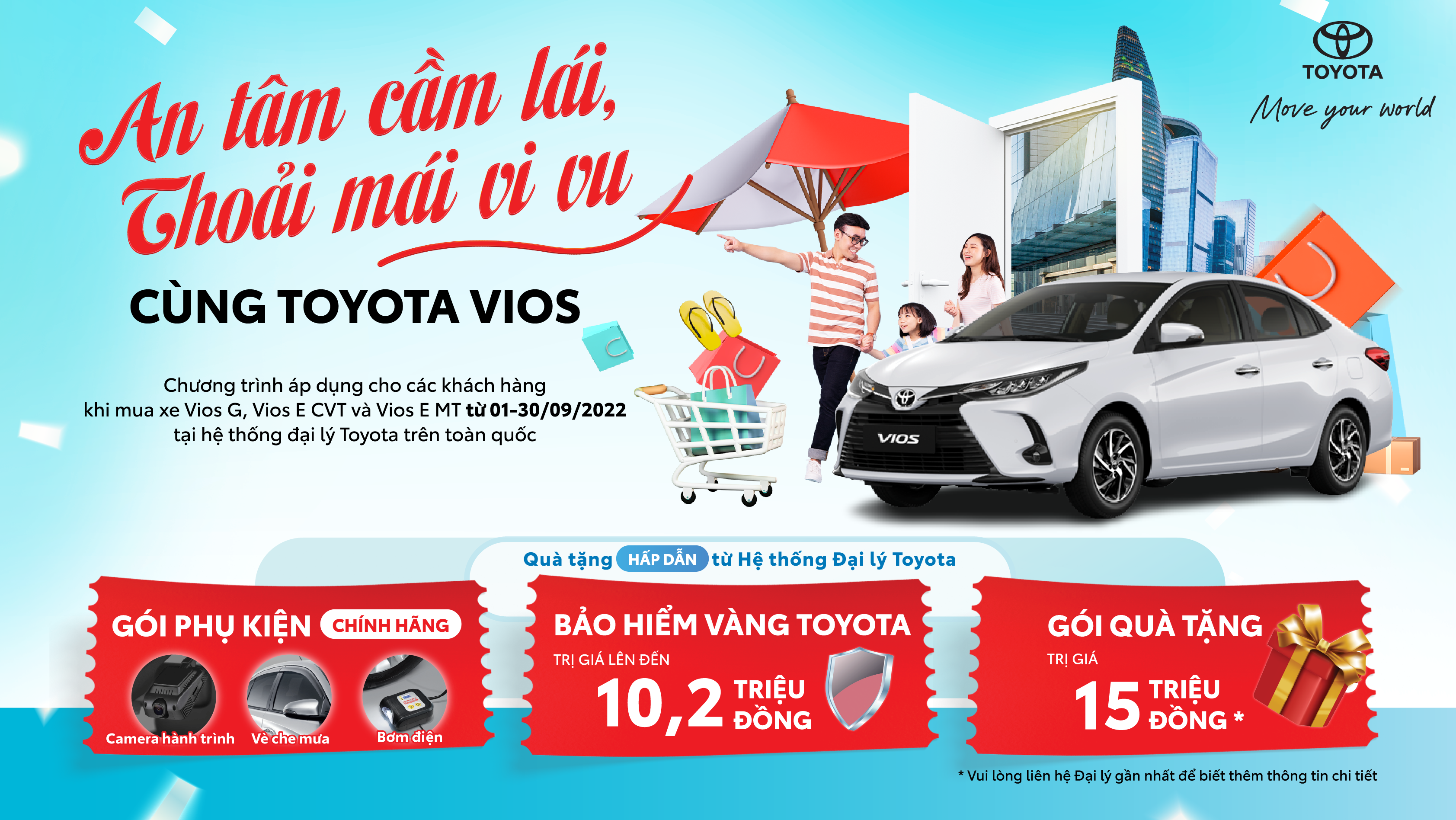 Chương trình ưu đãi từ cho khách hàng mua xe Vios tháng 9/2022